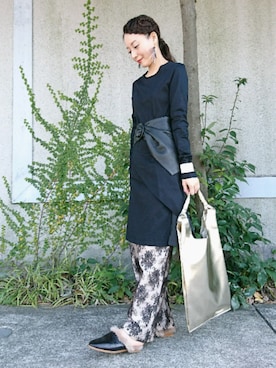 「Raisonne（レゾネ）のアイテム」を使った、きいさん（レディース・157cm）の春コーディネート