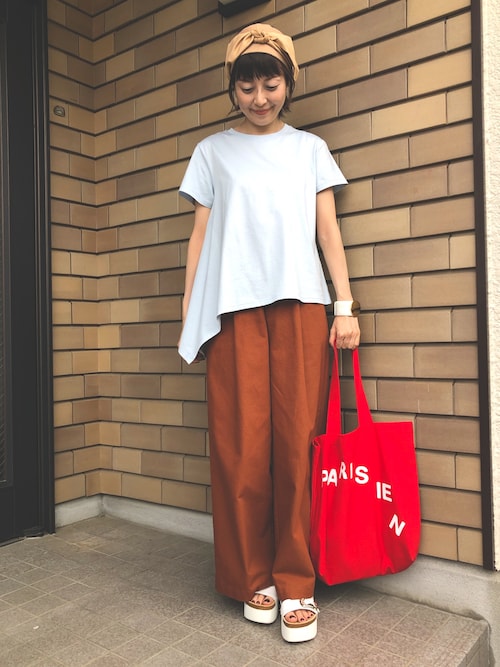 きい ユニクロのtシャツ カットソーを使ったコーディネート Wear