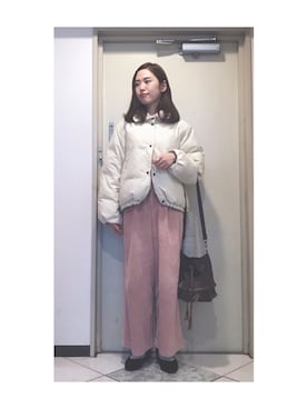 「ROSE BUD（ローズバッド）のアイテム（ブルゾン）」を使った、Yum.iさん（レディース・160cm）の春コーディネート