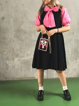 「夢展望（ユメテンボウ）のアイテム（シャツ/ブラウス）」を使った、めぐさん（レディース・158cm）の秋コーディネート