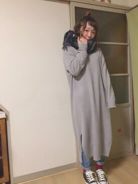「アシメ」｜「アイテム（その他）」を使った、きょんすけさん（レディース・156cm）の冬コーディネート