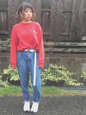 「Lee（リー）のアイテム（ファッション雑貨）」を使った、きょんすけさん（レディース・156cm）の秋コーディネート