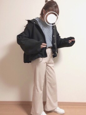 「RETRO GIRL（レトロガール）のアイテム（マウンテンパーカー）」を使った、けちゃっぷ#相互さん（レディース・163cm）の秋コーディネート