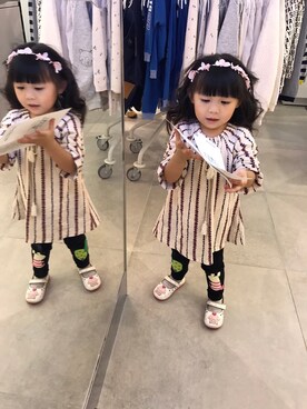 「NOのアイテム」を使った、Mollyさん（キッズ・90cm）の冬コーディネート