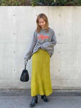 「スエット」｜「アイテム（ワンピース/ドレス）」を使った、yukiさん（レディース・162cm）の秋コーディネート