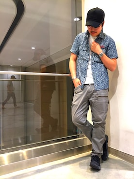 「フラワー」｜WATARUさん（メンズ・178cm）の夏コーディネート