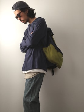 「FINAL HOME（ファイナルホーム）のアイテム」を使った、higerinseさん（メンズ・170cm）の春コーディネート