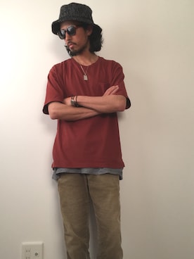 「Gramicci（グラミチ）のアイテム（シューズ）」を使った、higerinseさん（メンズ・170cm）の春コーディネート