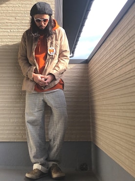 「SHU（シュー）のアイテム」を使った、higerinseさん（メンズ・170cm）の冬コーディネート