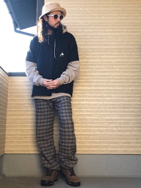 「CONEYのアイテム」を使った、higerinseさん（メンズ・170cm）の冬コーディネート