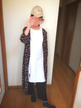 「ラフスタイル」｜「アイテム（その他アウター）」を使った、kokonaさん（レディース・165cm）の夏コーディネート