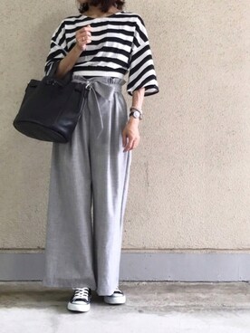 「CONVERSE（コンバース）のconverse（コンバース） ALL STAR OX（オールスターOX）（スニーカー）」を使った、ikmさん（レディース・157cm）の夏コーディネート