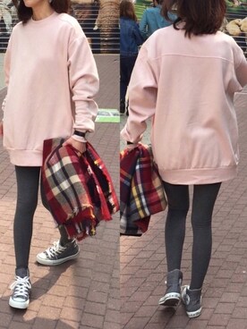 「リブ　」｜「アイテム（腕時計）」を使った、ikmさん（レディース・157cm）の春コーディネート