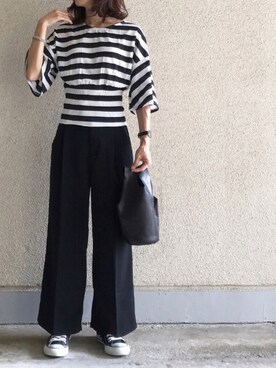 「CONVERSE（コンバース）のconverse（コンバース） ALL STAR OX（オールスターOX）（スニーカー）」を使った、ikmさん（レディース・157cm）の夏コーディネート