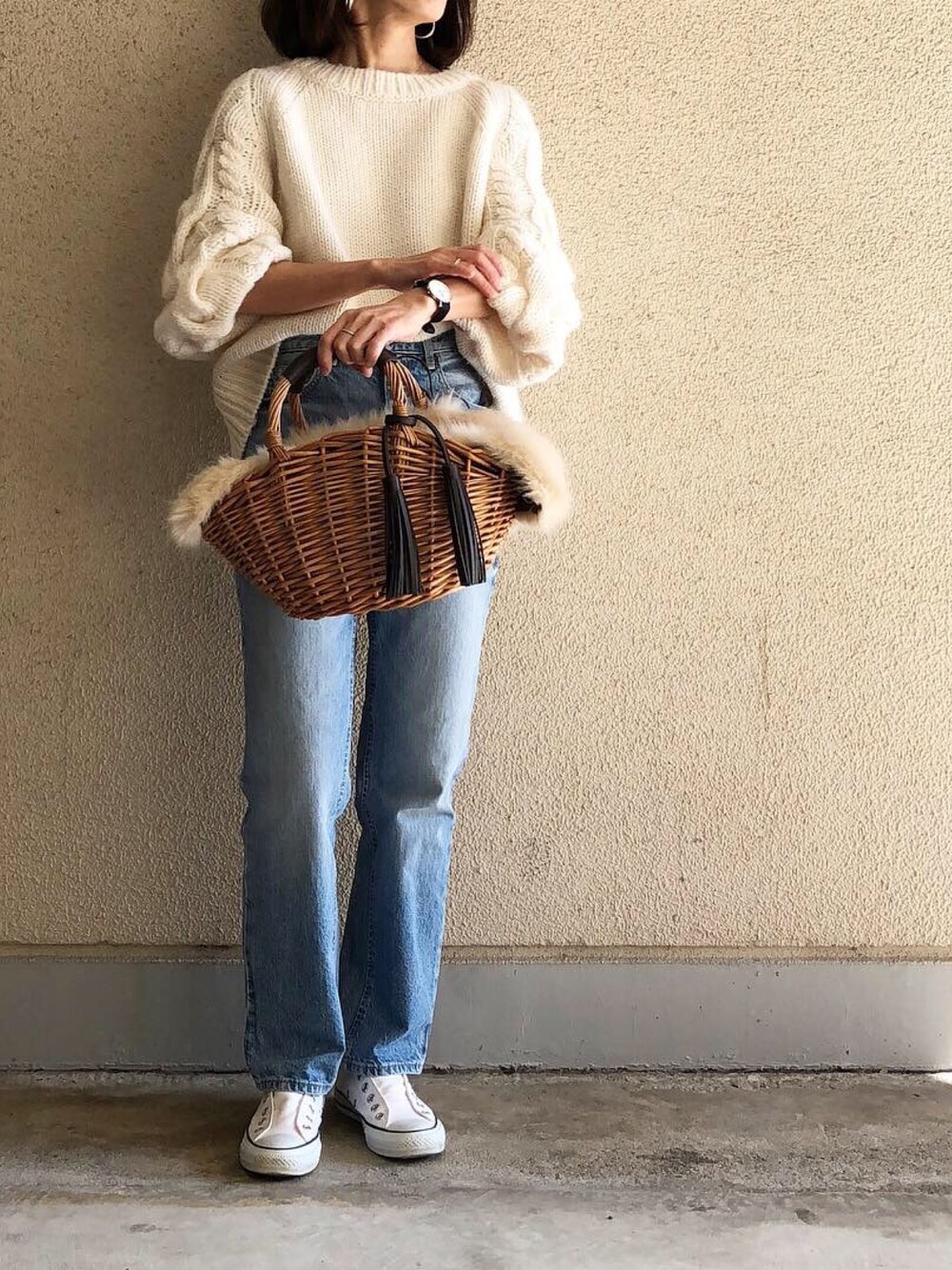 ungrid♡ケーブルルーズコンビニット Ungrid (アングリッド)ビッグシルエットルーズケーブルニット 24秋冬