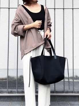 「Daniel Wellington（ダニエルウェリントン）の販売終了クラシックペティット アッシュフィールド32mm（アナログ腕時計）」を使った、ikmさん（レディース・157cm）の夏コーディネート