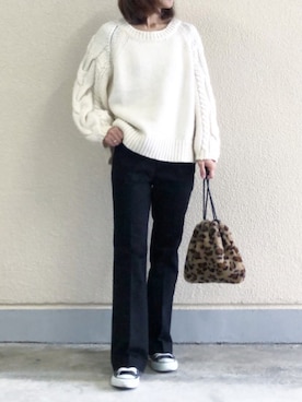 ikmさん（レディース・157cm）の冬コーディネート