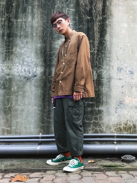 「工装」｜Chenさん（メンズ・174cm）の春コーディネート
