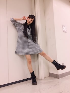 「I am I （アイアムアイ）のアイテム（ワンピース/ドレス）」を使った、飯窪春菜さん（レディース・160cm）の春コーディネート