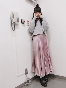 「JEANASIS（ジーナシス）のアイテム（その他シューズ）」を使った、飯窪春菜さん（レディース・160cm）の秋コーディネート