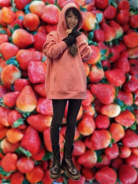 「L.H.P Private Brand（エルエイチピープライベートブランド）のアイテム」を使った、飯窪春菜さん（レディース・160cm）の冬コーディネート