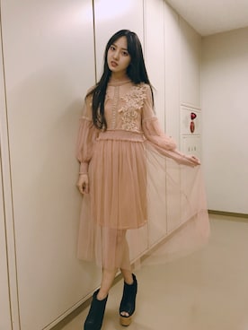 「Jeffrey Campbell（ジェフリーキャンベル）のアイテム（シューズ）」を使った、飯窪春菜さん（レディース・160cm）の春コーディネート