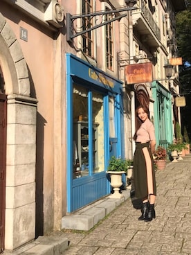 飯窪春菜さん(レディース・160cm)の秋コーディネート