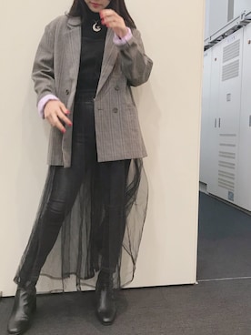 飯窪春菜さん（レディース・160cm）の秋コーディネート