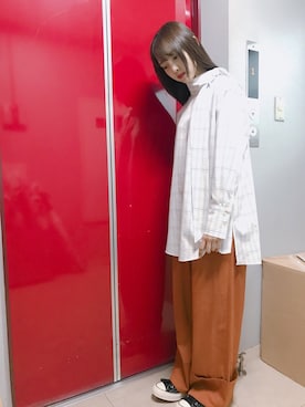 「ANDERSSON BELL（アンダースンベル）のアイテム」を使った、飯窪春菜さん（レディース・162cm）の冬コーディネート