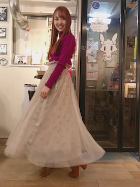 飯窪春菜さん（レディース・162cm）の春コーディネート