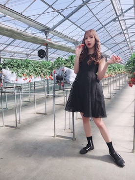 「ANDERSSON BELL（アンダースンベル）のアイテム」を使った、飯窪春菜さん（レディース・162cm）の春コーディネート