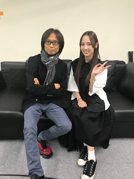 「neos（ネオス）のアイテム」を使った、飯窪春菜さん（レディース・162cm）の秋コーディネート