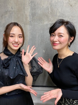 「REDYAZEL（レディアゼル）のアイテム」を使った、飯窪春菜さん（レディース・162cm）の冬コーディネート