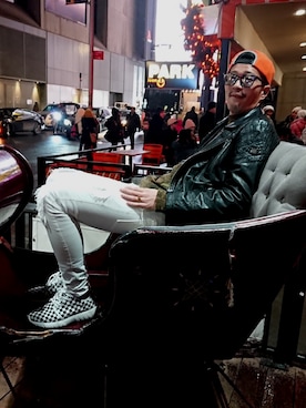 「Yeezy（イージー）のアイテム（スウェット）」を使った、KOKIさん（メンズ・177cm）の冬コーディネート