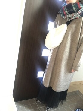 「本日のコーデ」｜「アイテム（ワンピース/ドレス）」を使った、スーニーさん（レディース・162cm）の冬コーディネート