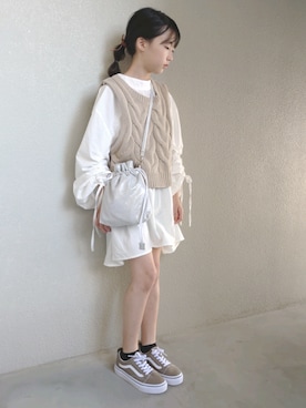 「RETRO GIRL（レトロガール）のアイテム」を使った、Ｙｕｕさん（キッズ・130cm）の秋コーディネート