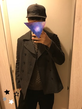 「JOURNAL STANDARD（ジャーナルスタンダード）のアイテム（ピーコート）」を使った、しぇりー店長さん（メンズ・179cm）の秋コーディネート