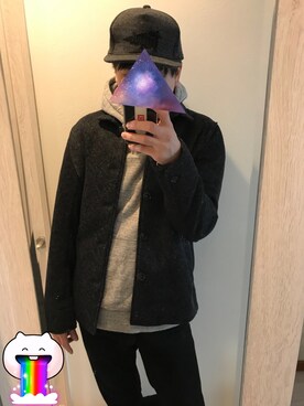 「Right-on（ライトオン）のアイテム（ブルゾン）」を使った、しぇりー店長さん（メンズ・179cm）の冬コーディネート