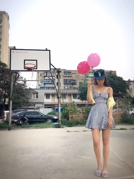 「MANGO（マンゴ）のアイテム（ブルゾン）」を使った、xegearayrabyuskgrさん（レディース・172cm）の夏コーディネート