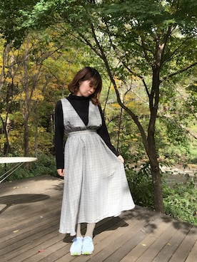 「軽井沢」｜na..☆さん（レディース・158cm）の秋コーディネート