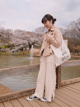 「アイテム（トレンチコート）」を使った、na..☆さん（レディース・158cm・20代）の春コーディネート