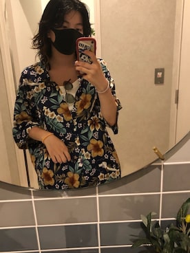 「アロハシャツ」｜たけさん（レディース・165cm）の夏コーディネート