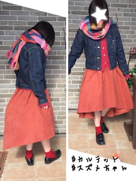 「カルテット」｜不思議の国のアリエルさん（レディース・160cm）の冬コーディネート