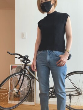 デニムパンツを使った 自転車スタイル の人気ファッションコーディネート Wear