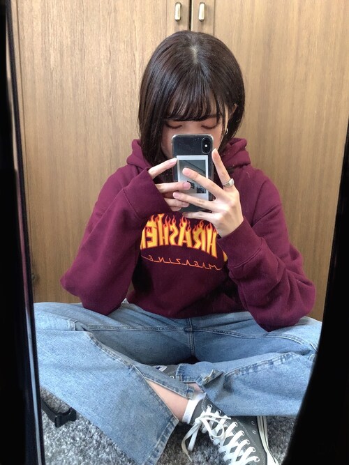 Saku Thrasherのパーカーを使ったコーディネート Wear