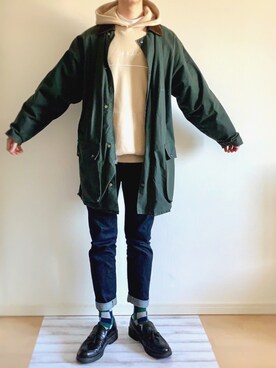 「Cuirs（キュイー）のアイテム（シューズ）」を使った、sho-taさん（メンズ・177cm）の春コーディネート