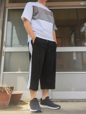 トラックパンツガウチョパンツ を使ったメンズ人気ファッションコーディネート Wear