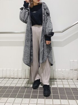 「PAGEBOY（ページボーイ）のアイテム（シャツワンピース）」を使った、natsumiさん（レディース・160cm）の春コーディネート