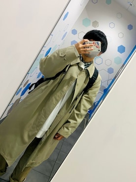 「Abercrombie&Fitch（アバークロンビーアンドフィッチ）のアイテム（スウェット）」を使った、やこさん（メンズ・165cm）の秋コーディネート