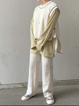 中川美空さん（レディース・152cm）の春コーディネート